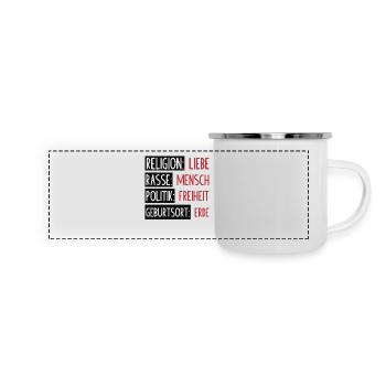 Statement - No separation or splitting - Panoramic Camper Mug - white - Front