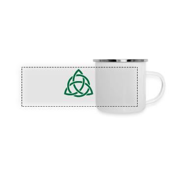 Celtic knot - Panoramic Camper Mug - white - Front