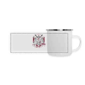 Samurais letztes Gefecht - Panorama Emaille-Tasse - Weiß - Vorne