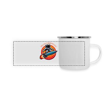 Surfing the Solar Winds Tee - Panoramic Camper Mug - white - Front