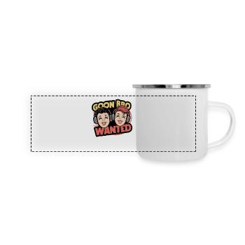 Goon Bro Gesucht - Goon Bro recherché - Mug panoramique émaillé - blanc - Devant