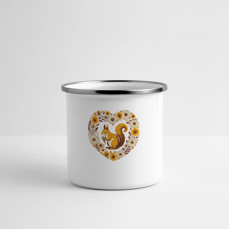 Panorama Emaille-Tasse
