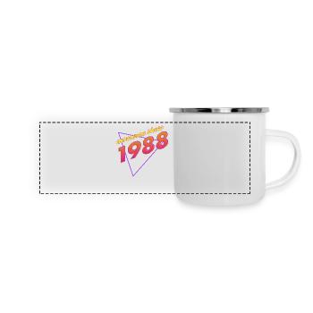 Rétro - Awesome since 1988 - Mug panoramique émaillé - blanc - Devant