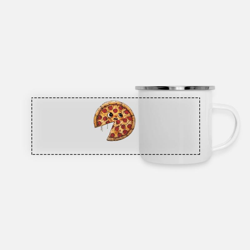 Pizza - Panoramic Camper Mug - white