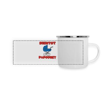 BALD DADDY - Panorama Emaille-Tasse - Weiß - Vorne