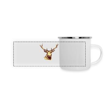 Deer - Panoramic Camper Mug - white - Front