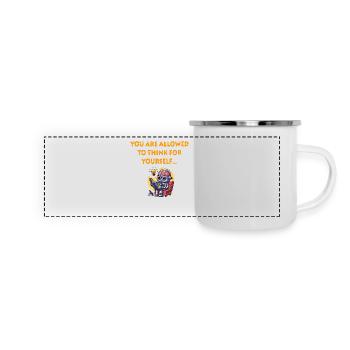 THINK YOURSELF - Panoramic Camper Mug - white - Front