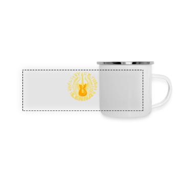 Lenna - Mug panoramique émaillé - blanc - Devant