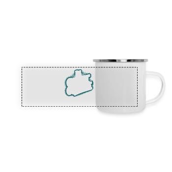 Le combat continue - Mug panoramique émaillé - blanc - Devant