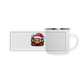 Anemone Fish Clownfish Christmas - Panoramic Camper Mug - white - Front