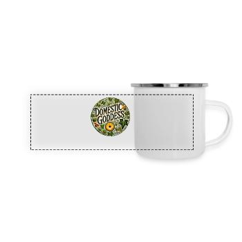Domestic Goddess - Panoramic Camper Mug - white - Front