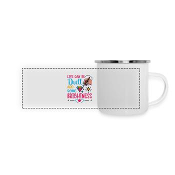 Diamond Painting Artist Life Can Be Dull Diamond - Panoramic Camper Mug - white - Front