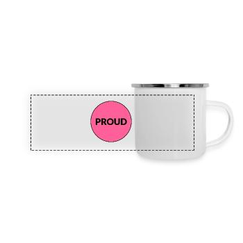 STOLZER LGBT-STOLZ - Panorama Emaille-Tasse - Weiß - Vorne