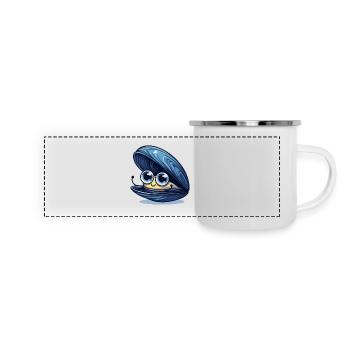 Baby Mussel - Panoramic Camper Mug - white - Front
