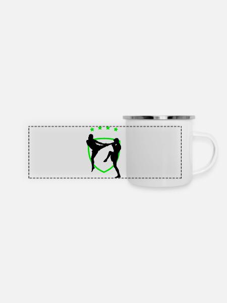 kampfsport_12 - Mug panoramique émaillé - blanc