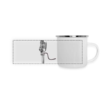 microphone - Panoramic Camper Mug - white - Front
