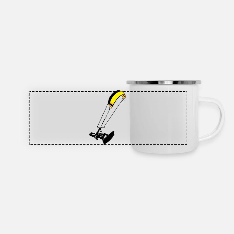 kite-surf - Panoramic Camper Mug - white