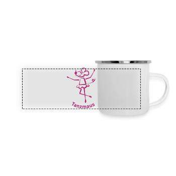 Tanzmaus - Mug panoramique émaillé - blanc - Devant
