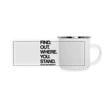 Study Geography - Panoramic Camper Mug - white - Front