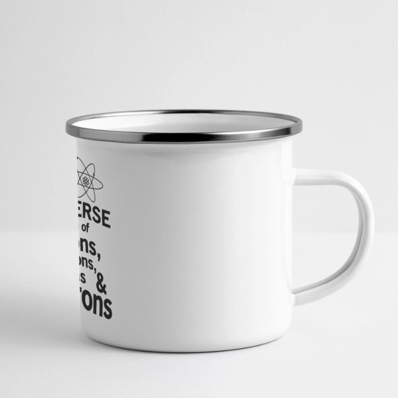 Protons,Neutrons,Electrons & Morons Panoramic Camper Mug