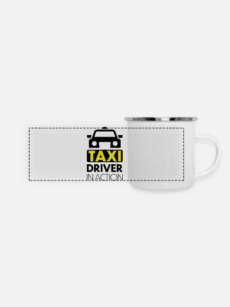 taxi - Panoramic Camper Mug - white