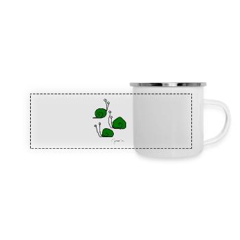 Snailmeeting © Chyropterum Innoxius - Panoramic Camper Mug - white - Front