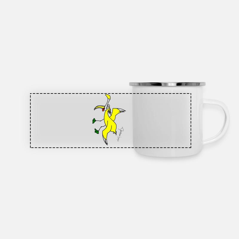 Screechgull - Larus Vocifer - Panoramic Camper Mug - white