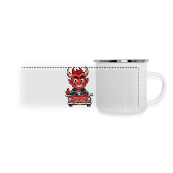 Red Devil - Panoramic Camper Mug - white - Front