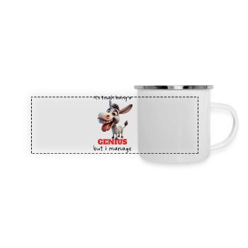 Bohemian Anime Original Cartoon - Panoramic Camper Mug - white - Front