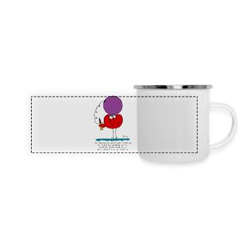 En essayant continuellement... - Mug panoramique émaillé - blanc - Devant