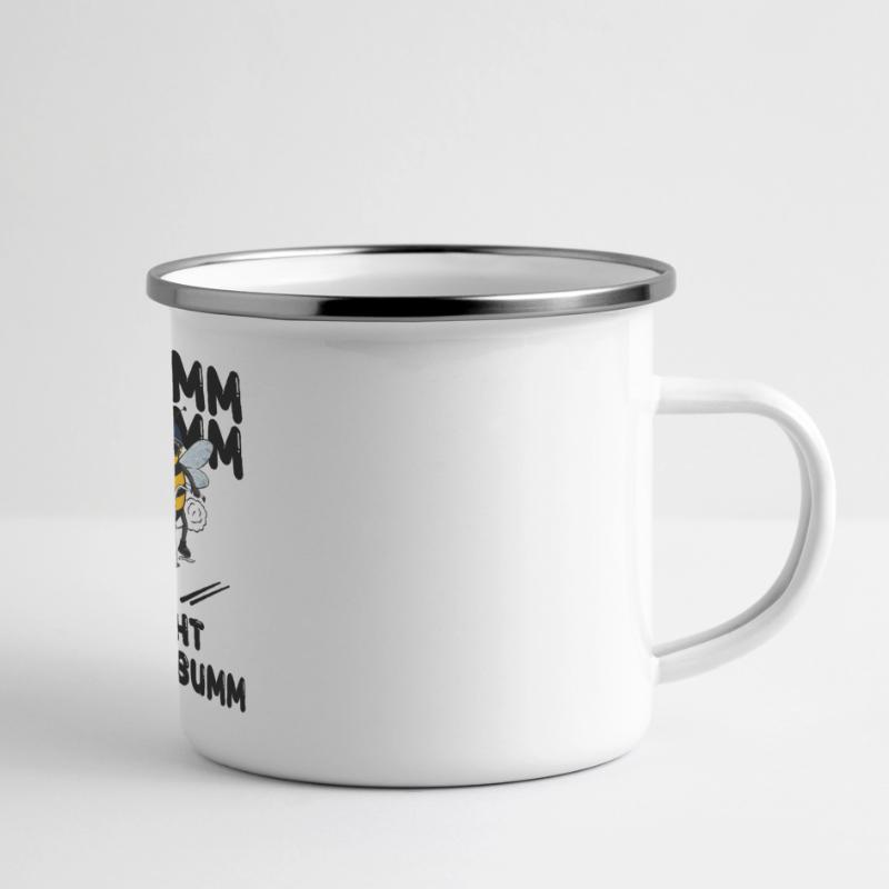 Bee Motorcycle Buzz Buzz Not Buzz Buzz Black Panoramic Camper Mug
