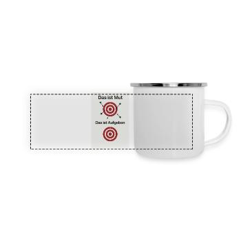 Courage to try - Panoramic Camper Mug - white - Front