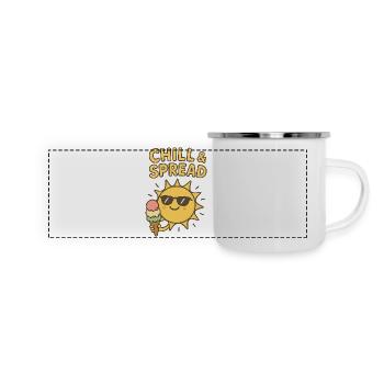 Chill & Spread Sonne Eis Spaß - Panoramic Camper Mug - white - Front