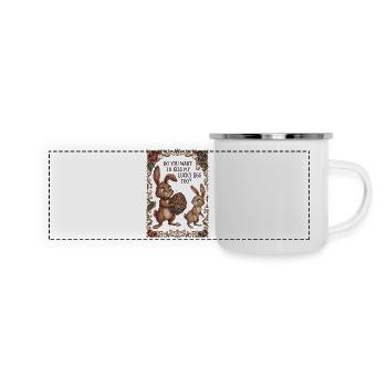 Lucky Egg Art - Panoramic Camper Mug - white - Front
