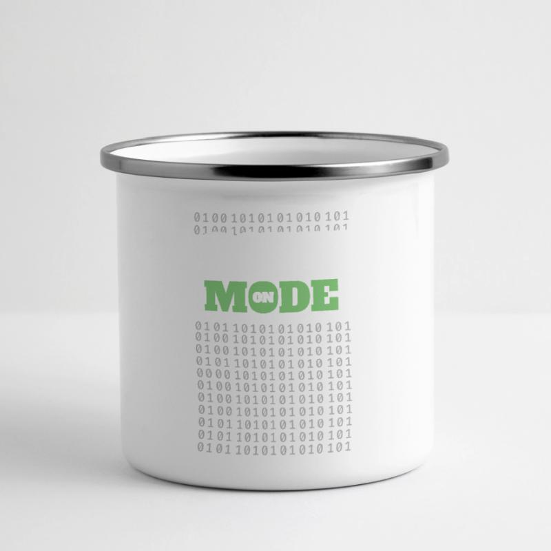 Code Mode Activé - Programmeur Ingénieur logiciel Codeur Mug panoramique émaillé