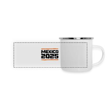 Mexico 2025 Vacation - Panoramic Camper Mug - white - Front