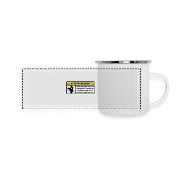 warning - Panoramic Camper Mug - white - Front