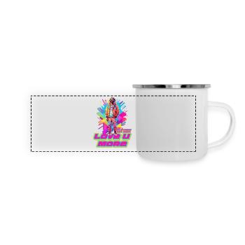 Liebe - Panorama Emaille-Tasse - Weiß - Vorne
