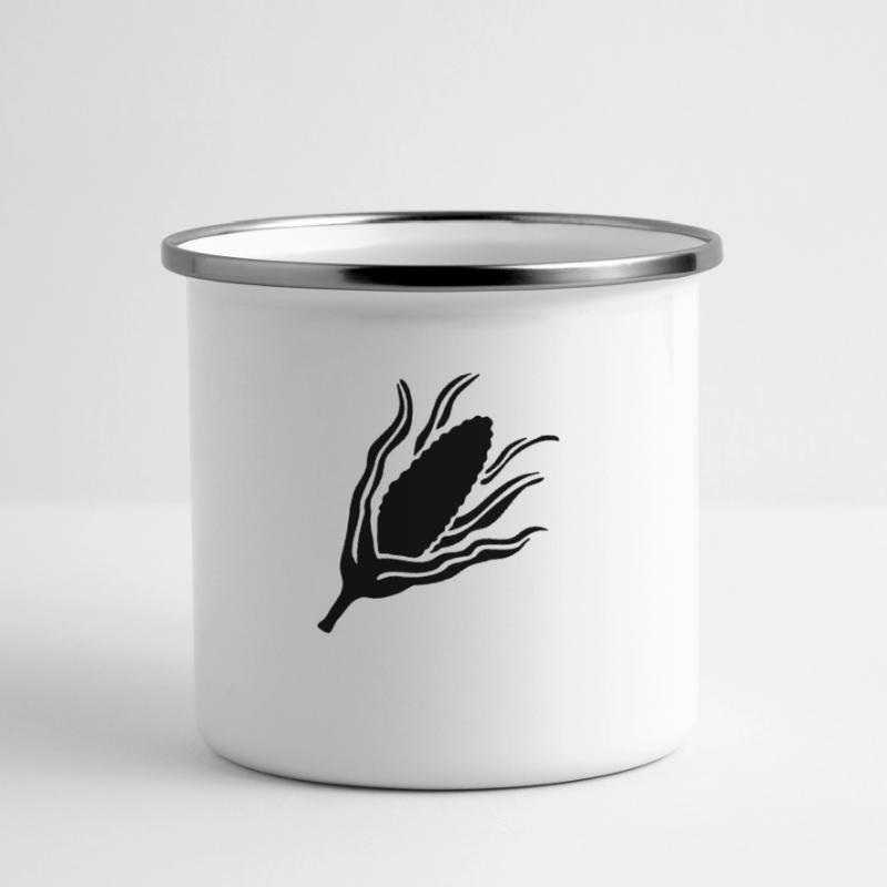 Corn on the cob - corn - Line Panoramic Camper Mug