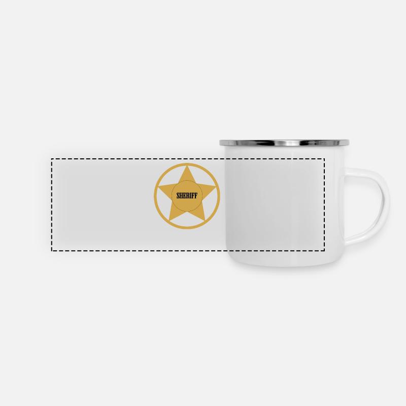 Sheriff - Panoramic Camper Mug - white