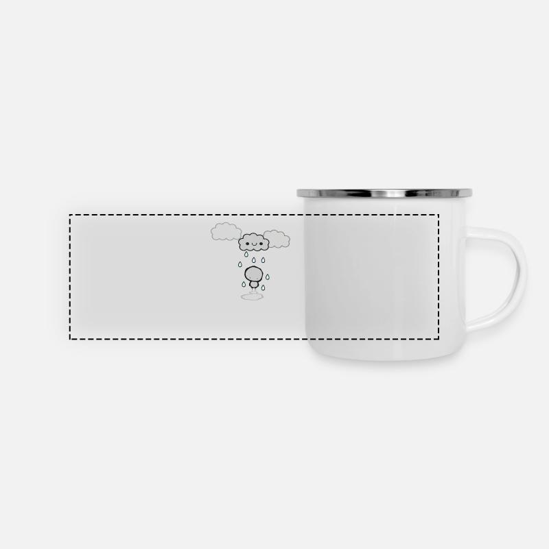 Mean Cloud - Panoramic Camper Mug - white