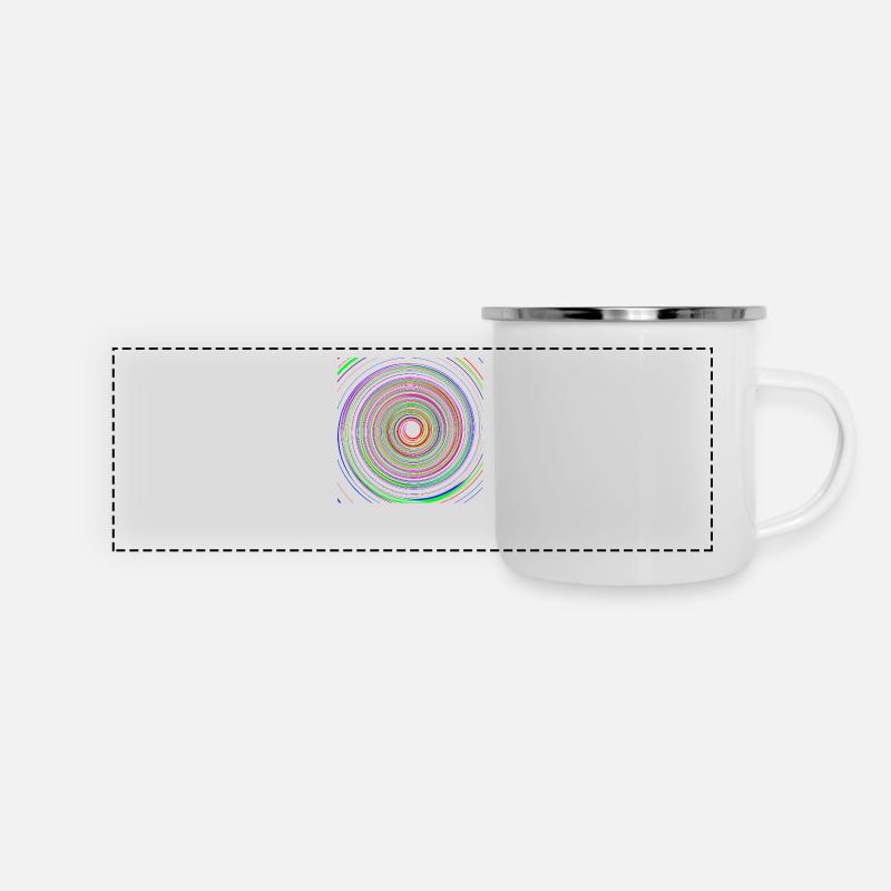 Psychedelische Spirale - Panoramic Camper Mug - white