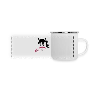 Horse / Pony - Panoramic Camper Mug - white - Front