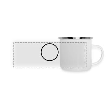 A Personnaliser / Custom / Customiser / Customize - Mug panoramique émaillé - blanc - Devant