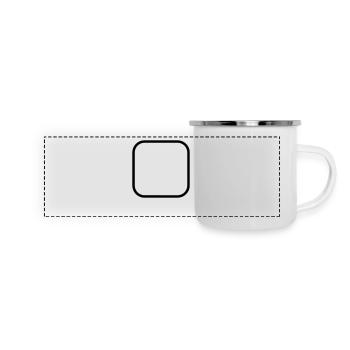 A Personnaliser / Custom / Customiser / Customize - Mug panoramique émaillé - blanc - Devant
