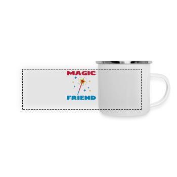 Friend / Nanny / Girlfriend / Daddy / Mom / Papy - Panoramic Camper Mug - white - Front