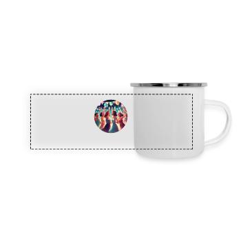 Glamorous celebration - Panoramic Camper Mug - white - Front