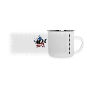 Utah - États-Unis - États-Unis d’Amérique - Mug panoramique émaillé - blanc - Devant