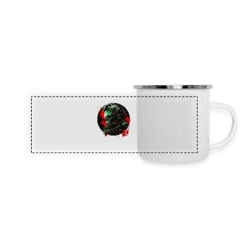 Galaxie morte - Mug panoramique émaillé - blanc - Devant
