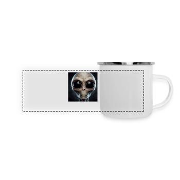 Astronomie Physik Astrophysik - Panorama Emaille-Tasse - Weiß - Vorne